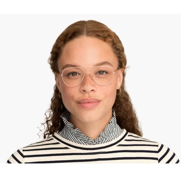 Warby Parker Rose Gold York Frames - Picture 3 of 4